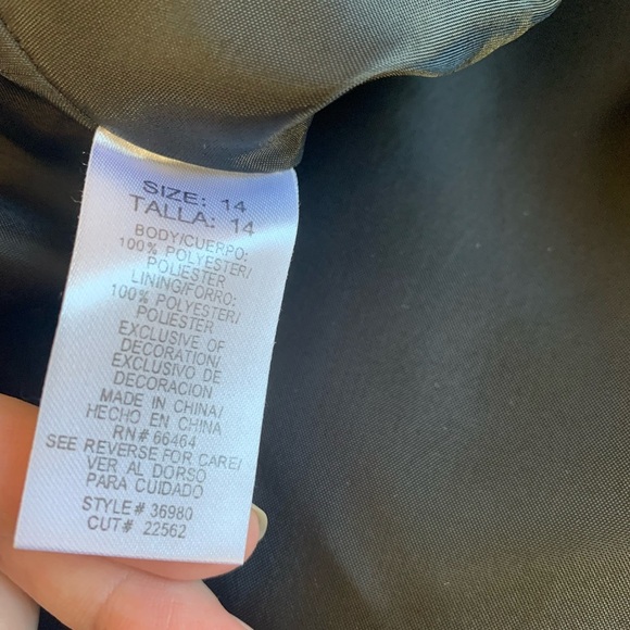 Studio I Black A-Line Sleeveless Evening Dress Bead Detail Women’s Size 14 - Picture 7 of 9